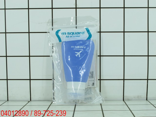 M Square MS S1592 Smart Toiletry Bottle Refill Biru Botol Isi Ulang Travel 89ml