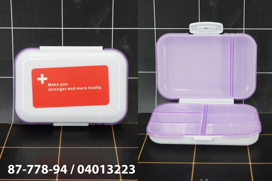 GE - Kotak Obat Transparan 6 Sekat