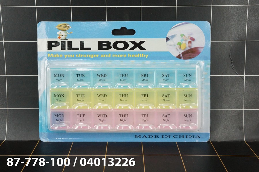 GE - Kotak Obat Transparan 21 Sekat