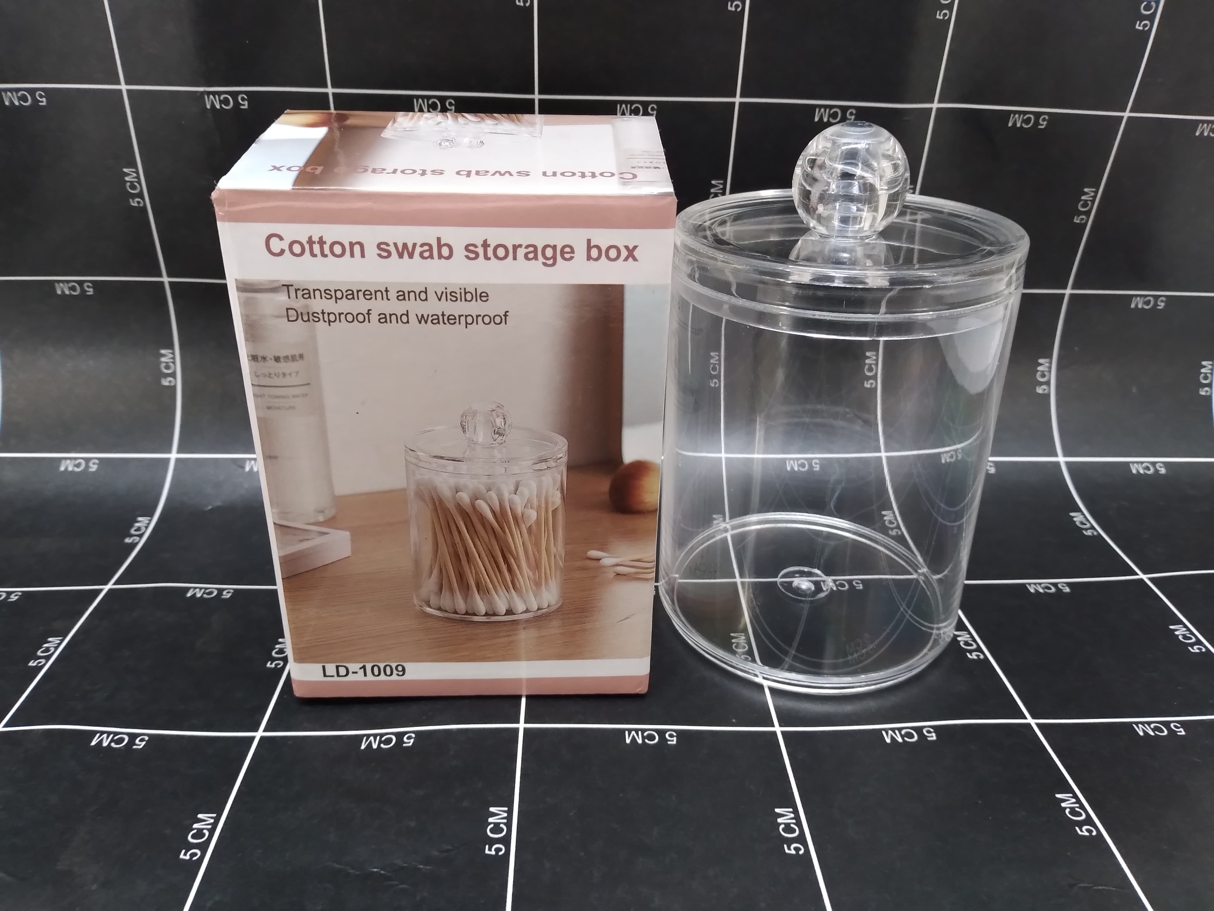 Kotak Penyimpanan Cotton Bud Akrilik