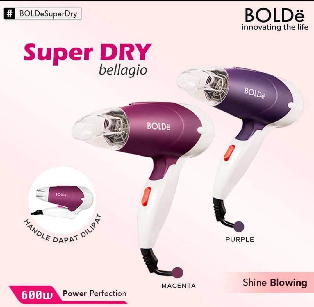 Bolde Hair Dryer Super Dry Bellagio Hair Dryer Original BOLDe PURPLE