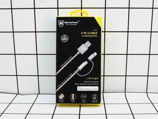 MICROPACK - 2 in 1 Cable Charger & Sync Rose Gold