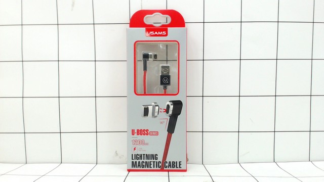 USAMS US-SJ148 U-Boss Magnetic Cable, Kabel USB Konektor / Apple Lightning