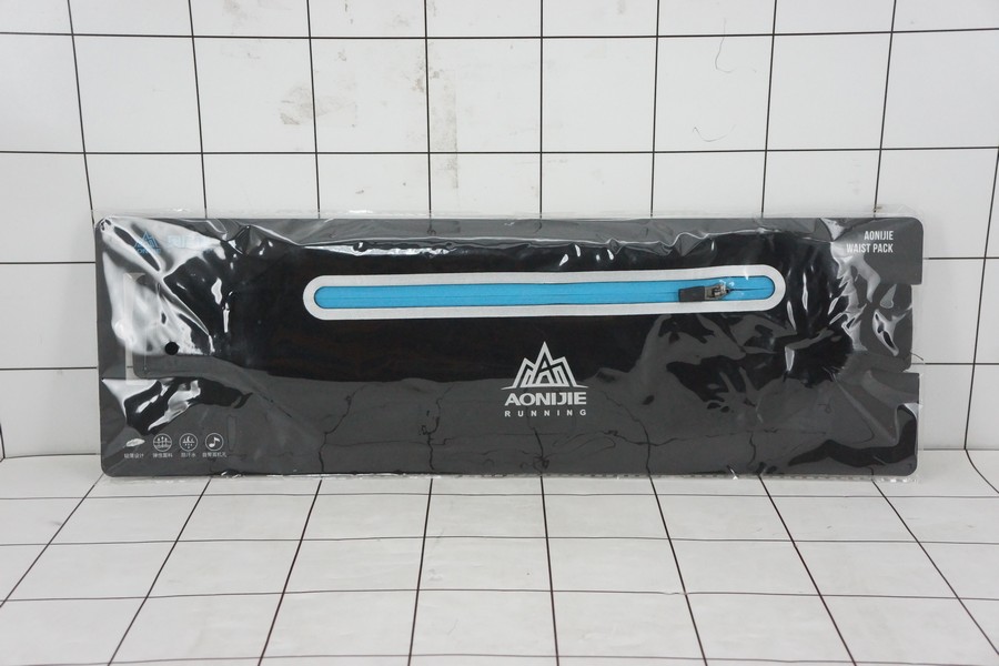 AONIJIE - Waist Pack / Tas Pinggang Olahraga Hitam Biru