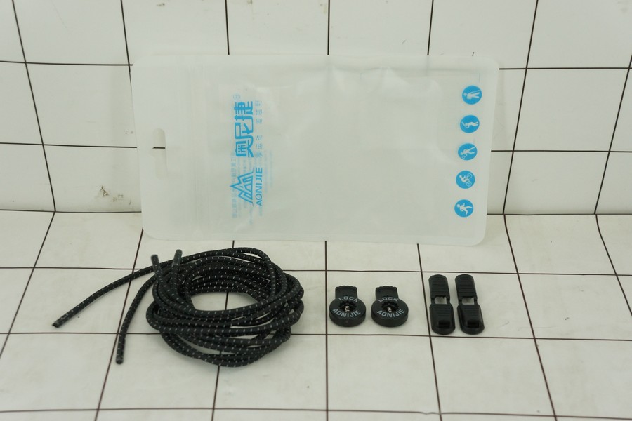GE - Tali Sepatu Refective Shoe Lock Lace Hitam