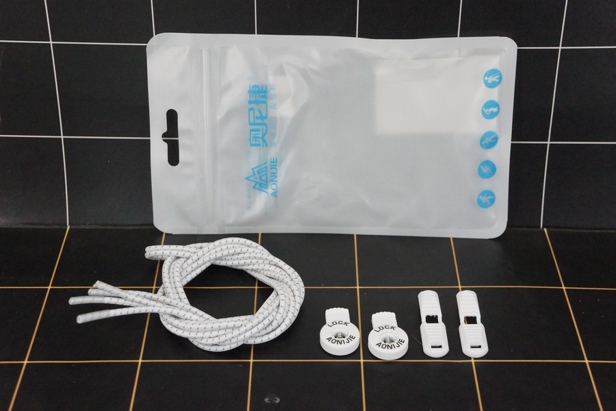 GE - Tali Sepatu Refective Shoe Lock Lace Putih
