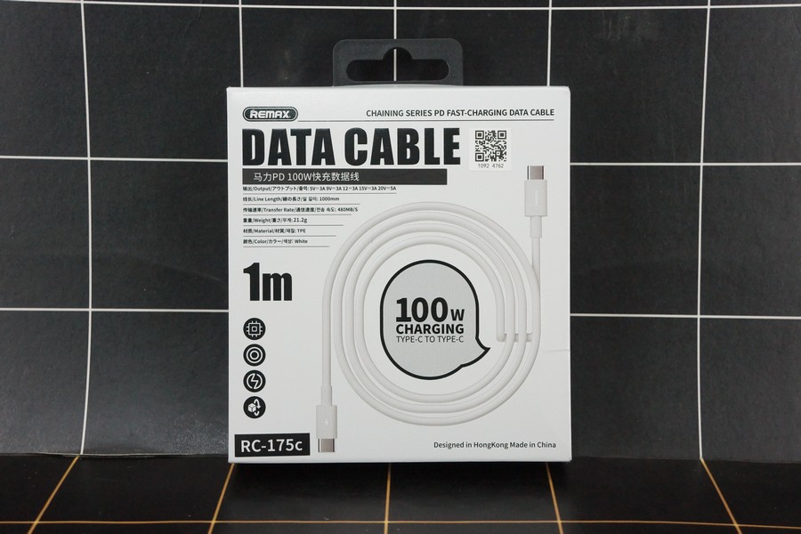 REMAX RC-175C 100W PD FAST-CHARGING DATA CABLE TYPE-C TO TYPE-C