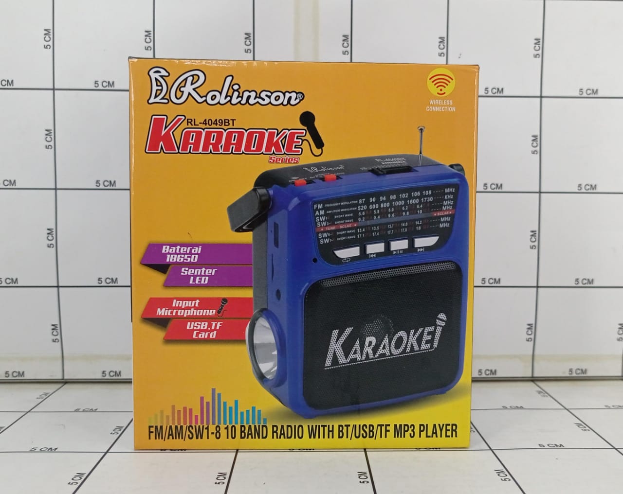 Radio Speaker Rolinson With USB RL4049BT Karaoke