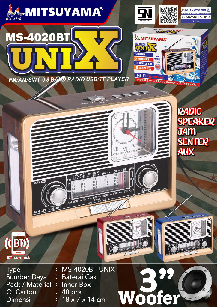 Radio Mitsuyama MS-4020BT Unix