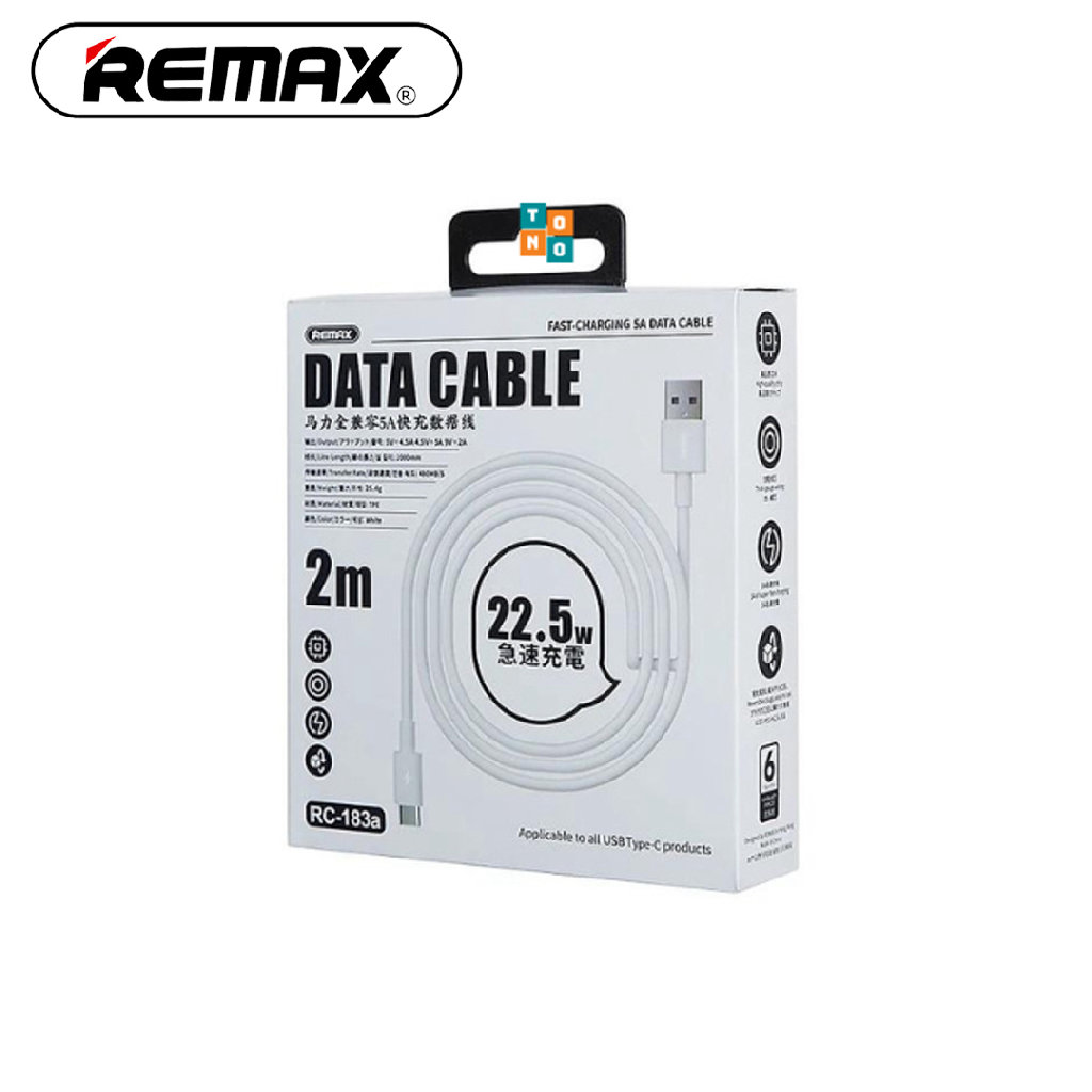 Remax RC-183a Kabel Data USB to Type-C 2M