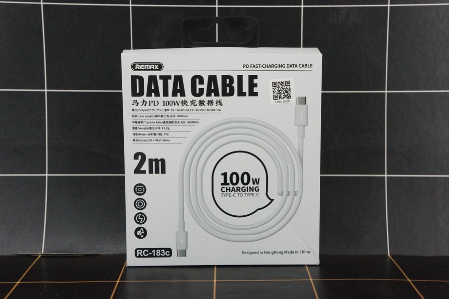 Remax Kabel Data Type-C To c RC 183C 100W Fast Charging Cable Panjang 2m