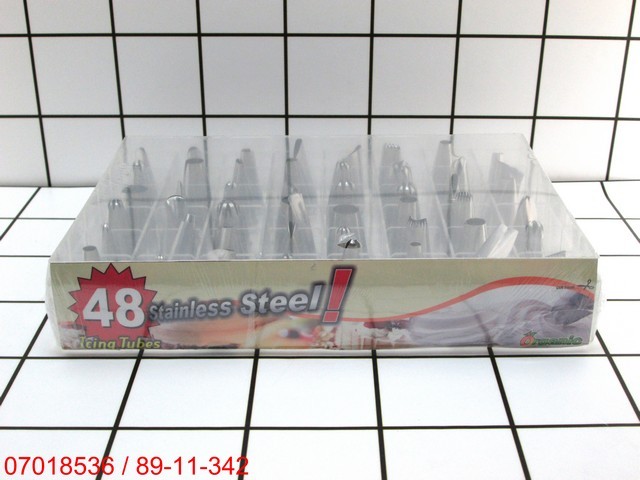 Set Spuit Hias Kue Icing Stainless Steel 48 Pcs