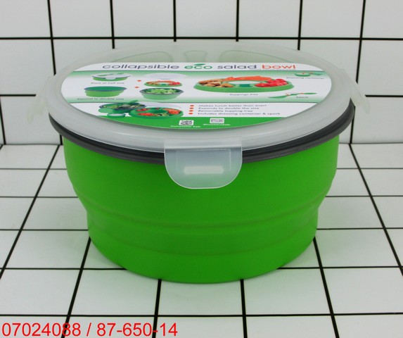 GE - Lunch Box / Kotak Makan Bulat 3 Sekat Silikon