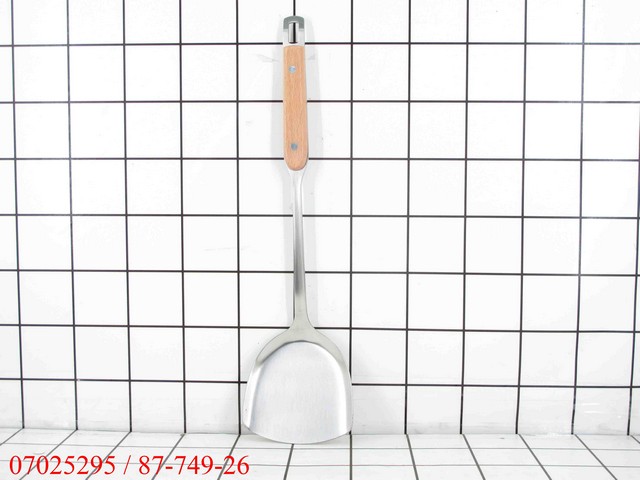 GE - Sodet / Spatula Stainless Gagang Kayu 8 cm