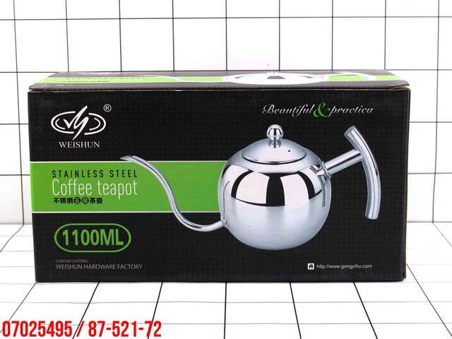 Jar Teko /Kopi Stainless  Bulat 110 Ml