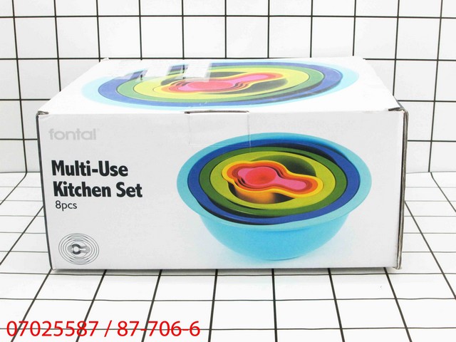 Baskom Set Serbaguna 8 Pcs Multi-Use Kitchen Set