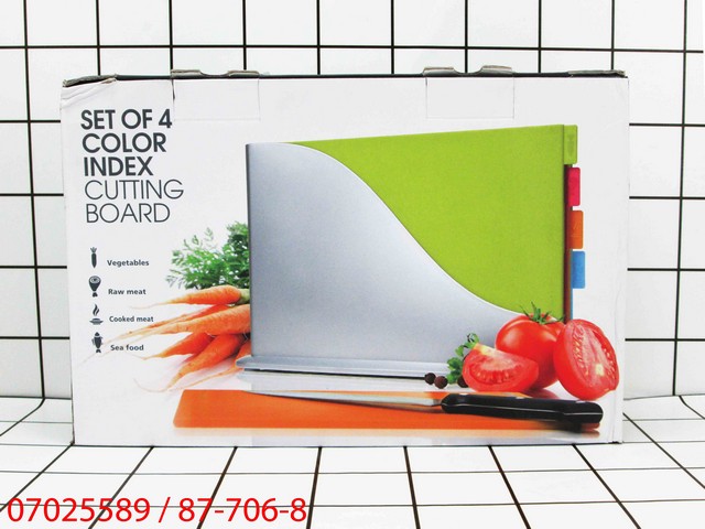 Set Talenan Warna Isi 4 Pcs Dengan Rak SL-050167
