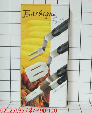 Barbeque Set Stainless Steel 3 Pcs