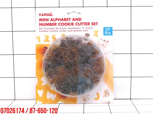 GE - Alat Dekorasi Cetakan Kue Angka & Huruf 37 Pcs