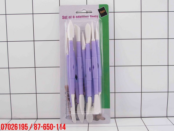 GE - Alat Dekorasi Fondant Kue 9 Pcs