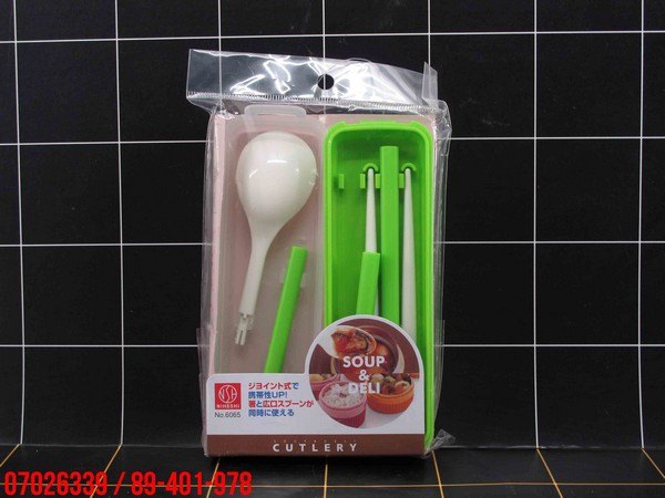 GE - Alat makan sendok garpu sumpit 1set