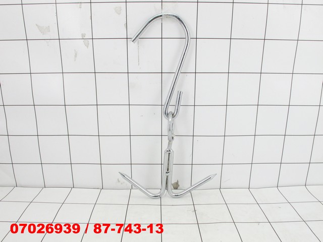 GANTUNGAN DAGING HOOK MEAT STAINLESS STEEL 2 CABANG 27 CM