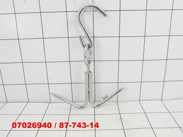 GANTUNGAN DAGING HOOK MEAT STAINLESS STEEL 2 CABANG 20 CM