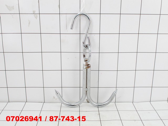 Gantungan Daging Hook Meat Stainless Steel 2 Cabang 24 cm