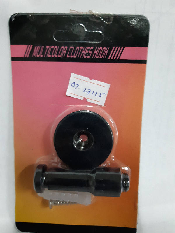 Kapstok Hook Gantungan Baju 3x5.5 Cm Hitam
