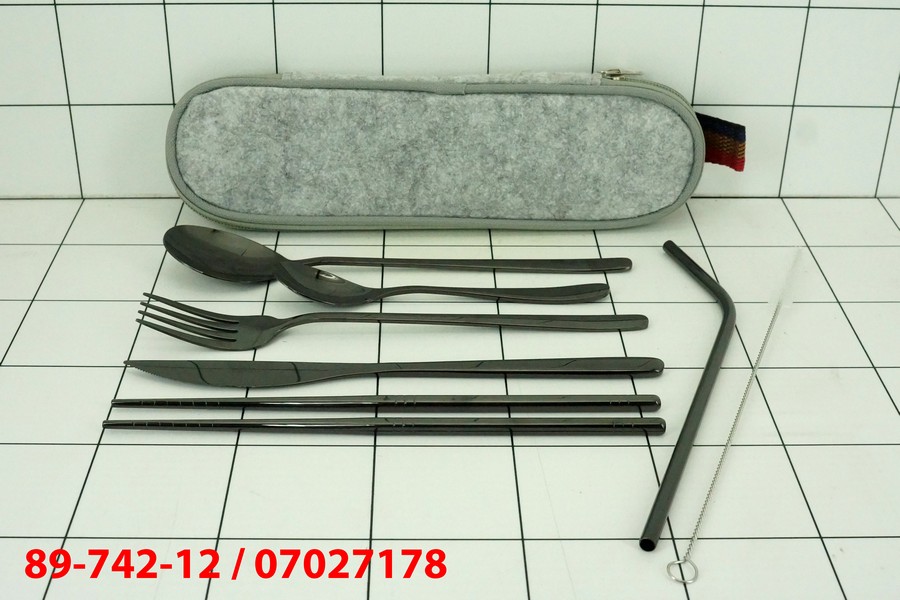 Sendok Garpu Travel 9pcs Black Pearl