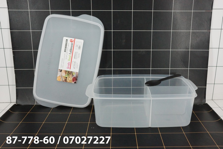 GE - Tempat Makan Plastik 3 Case Transparant
