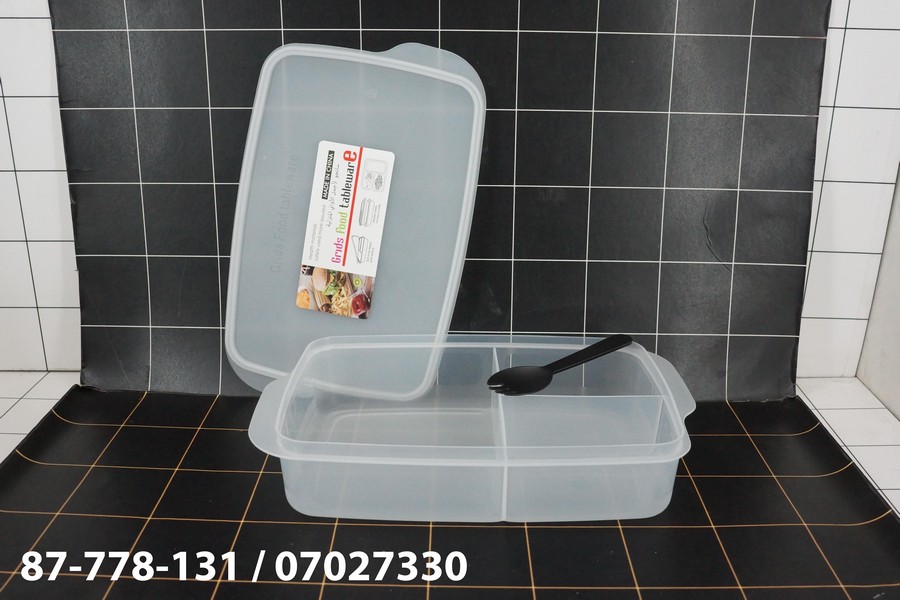 GE - Tempat Makan Plastik 3 Case Transparant