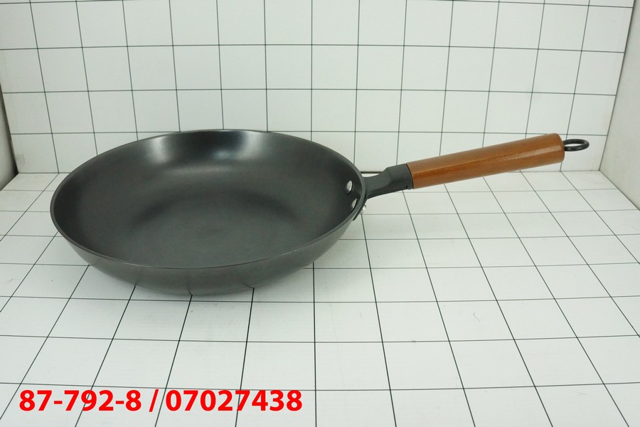 Wajan Frypan Cast Iron Gagang kayu 28cm