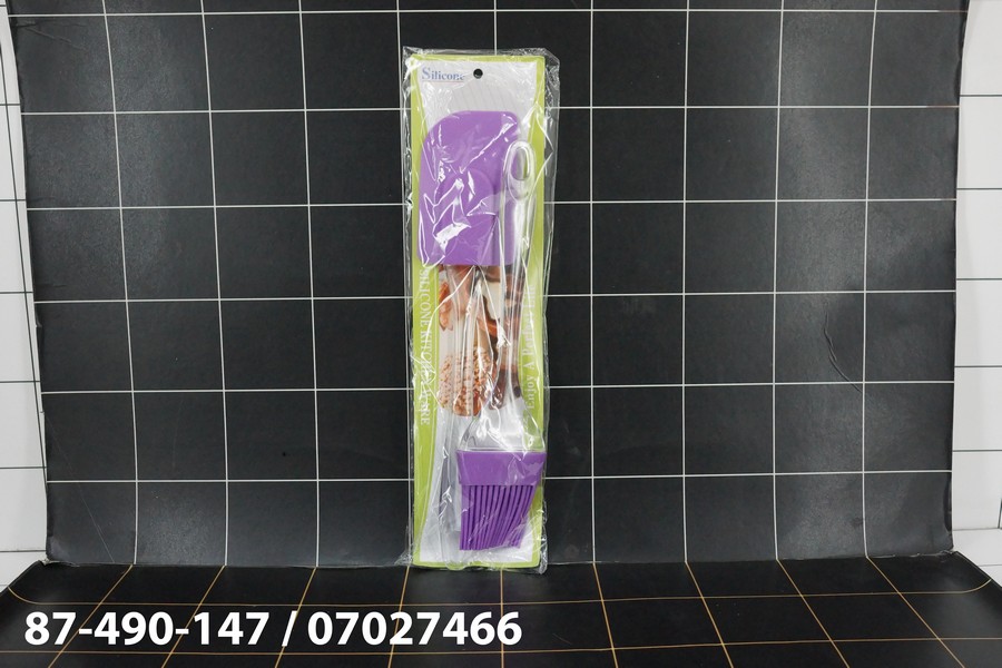 Spatula & Kuas Karet Silikon Silicon 1 Set isi 2