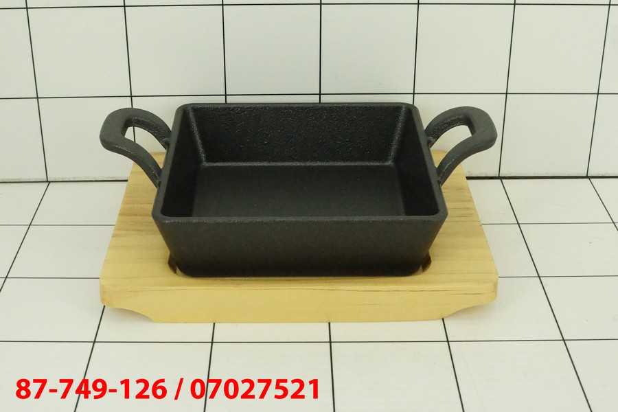 FryPan Cast Iron dengan Tatakan / Wajan 12,5 Cm