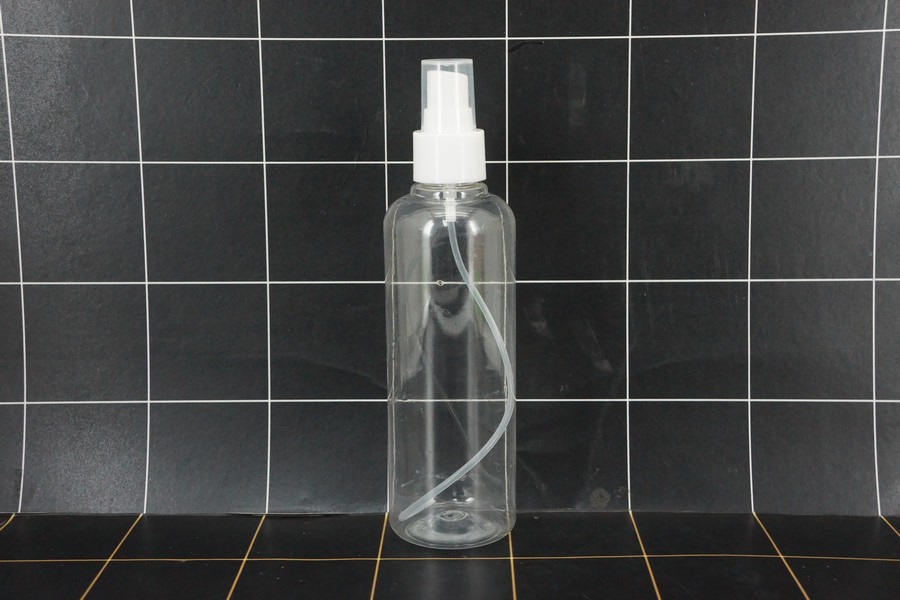 Botol Spray 300 ml Bening Bahan PET Tutup Putih/Bening