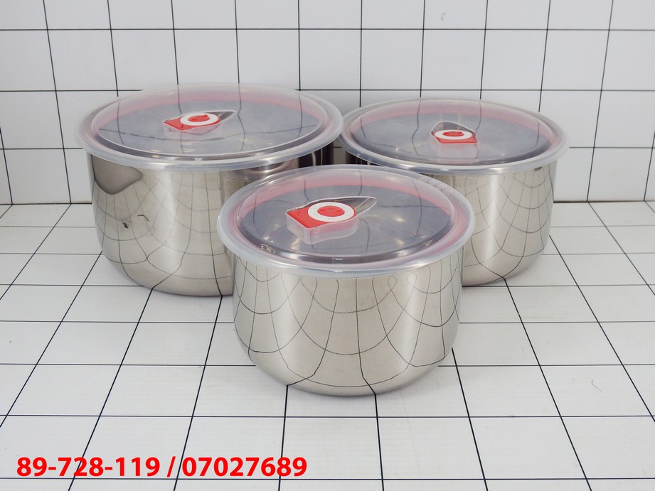 GE Topless stainless steel isi 3pcs