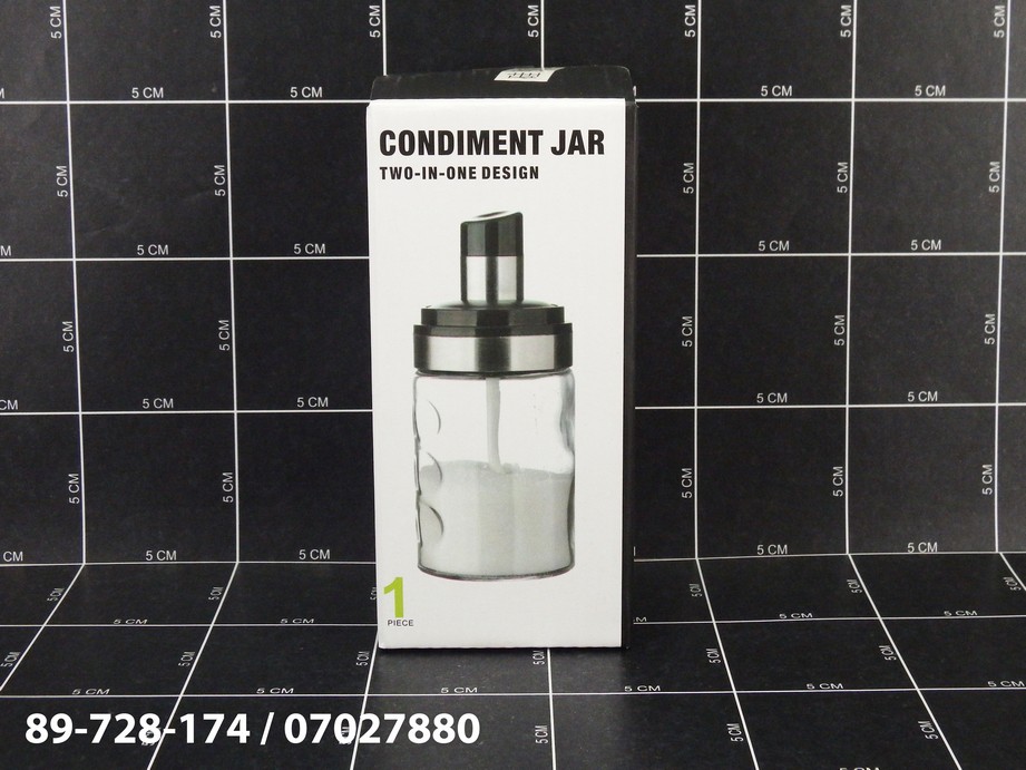 Condiment Jar Two In One