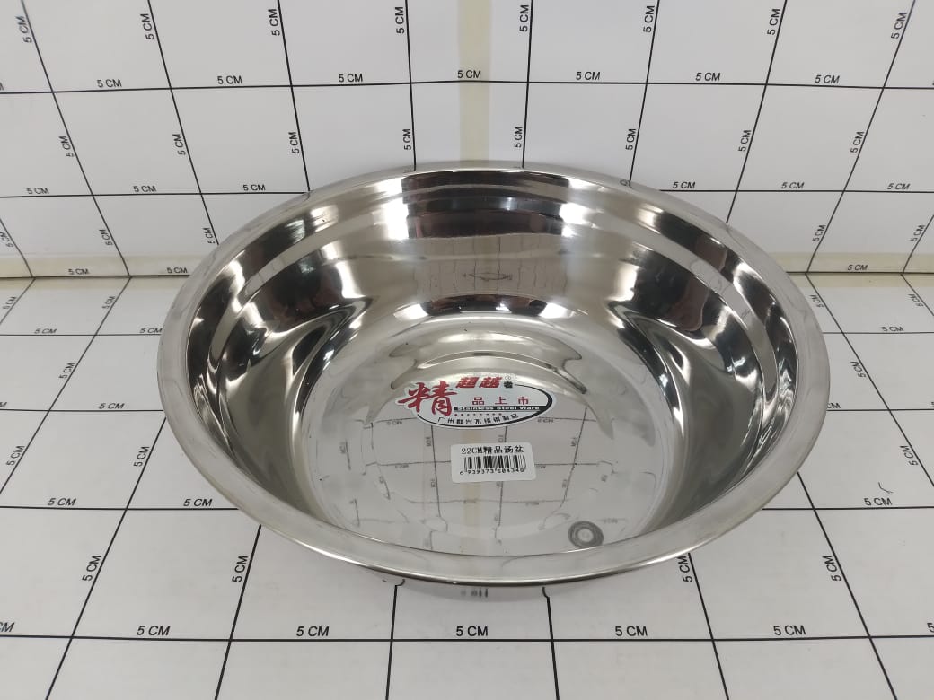Baskom Stainless Steel 20x6.6 Cm 4348