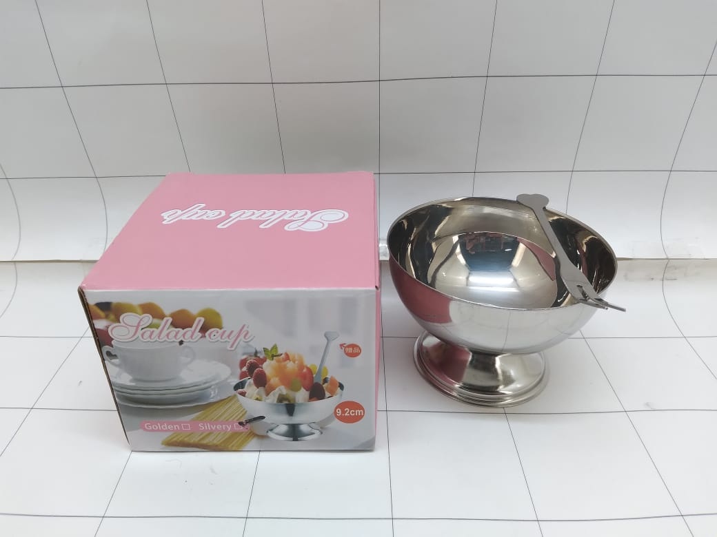 Gelas Ice Cream Stainless Steel 9 Cm