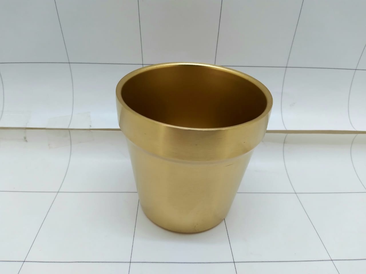 Gelas Stainless Gold 7x7.5 Cm