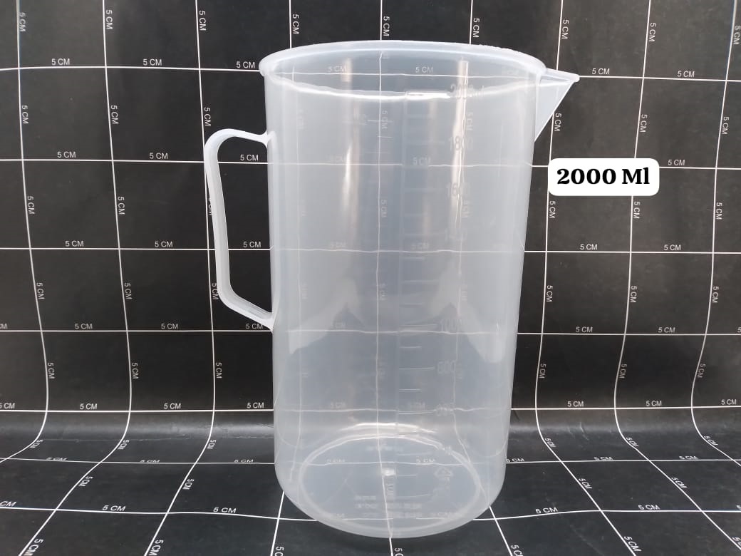 Teko Takar Plastik 2000 Ml Dengan Pegangan
