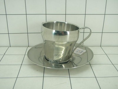 Mug Dan Tatakan Stainless Steel