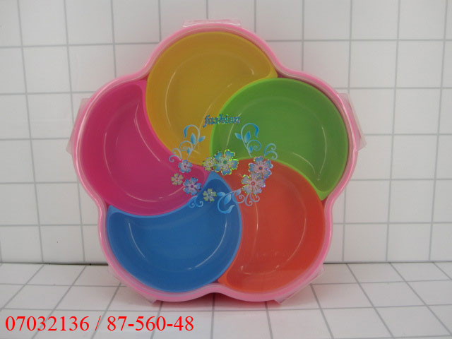 GE - Toples Plastik 5 Sekat 25 x 25 cm