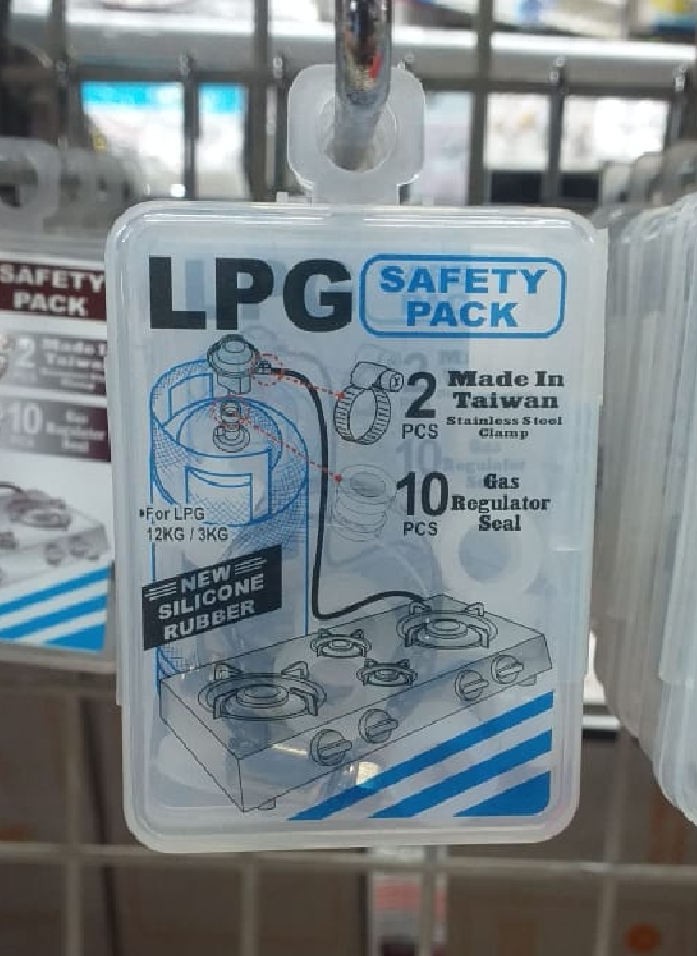 LPG Paket Aman Seal Karet Regulator 10 pcs dan Seal Tabung Klem Selang 2 pcs
