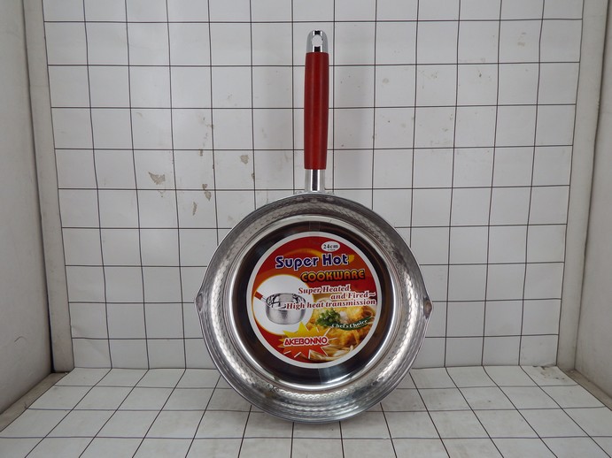 Panci Susu Stainless Gagang Kayu 24 Cm