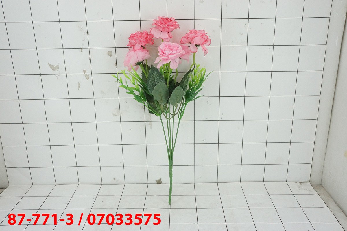Bunga Artificial Carnation AB-582-3, Bunga Hiasan Plastik Untuk Dekorasi