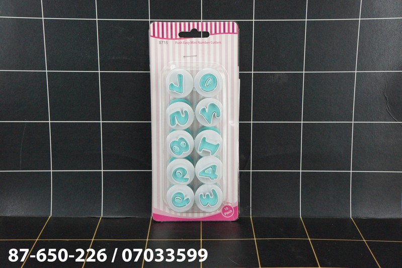 GE - Alat Dekorasi Cetakan Kue Angka 10 Pcs