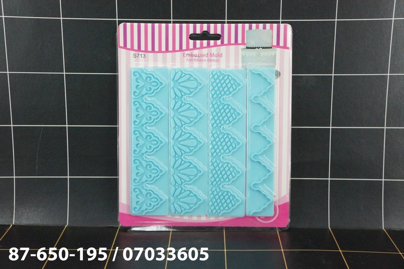 GE - Alat Dekorasi Cetakan Kue Timbul 4 Pcs