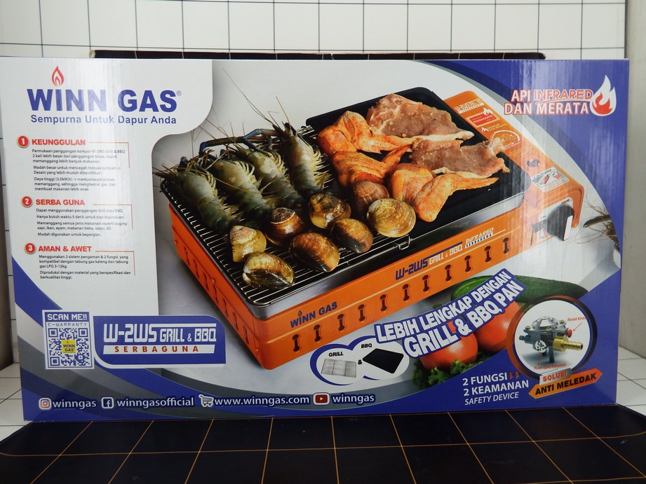Winn Kompor Portable Win  W-2WS Grill & Bbq